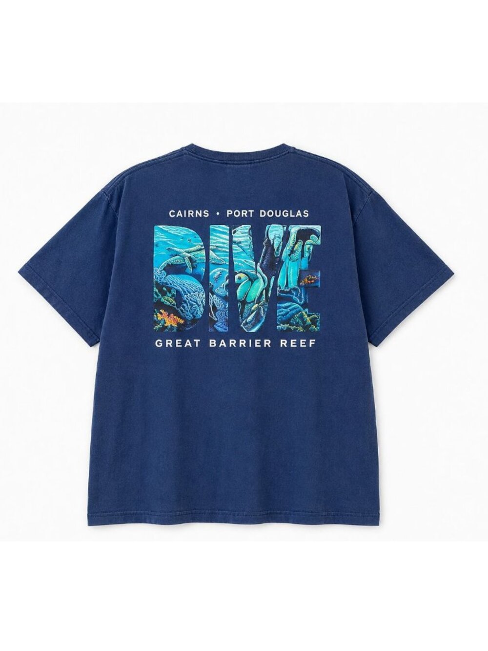 Vintage Australia Great Barrier Reef Dive Graphic Tee Women’s Large